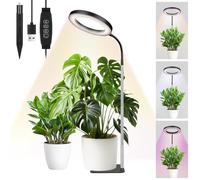 APXEL Grow Lights for Indoor Plants, 72 Full Spectrum LED Floor Plant Light with Stand, 3 Color Modes Grow Lamp, 3/9/12 Timer, 10 Level Dimmable, 30-160cm Adjustable Height [Energy Class F]