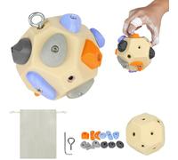 APXEL Handcrafted Boulder Blocks, Finger Training Tool for Climbers, 3D Climbing Ball for Grip Strength and Precision Training, Simulated Wooden Climbing Gifts for Rock Climbers for Kids Adults