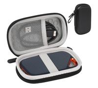 APXEL Hard Drive Case Compatible For Sandisk Extreme Pro/Sandisk Extreme Portable External SSD 128GB 500GB 1TB 2TB, Protective Cover Travel Storage Bag (Grey)