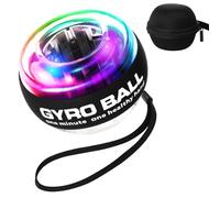 APXEL Self-Starting Gyroball Wrist Ball, Power Trainer Ball, Wrist Strengthening Device, Gyroscopic Forearm Exerciser Strengthen Arms Fingers Muscles (Black)