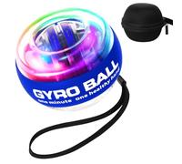 APXEL Self-Starting Gyroball Wrist Ball, Power Trainer Ball, Wrist Strengthening Device, Gyroscopic Forearm Exerciser Strengthen Arms Fingers Muscles (Blue)