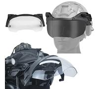 AQ zxdc FAST Tactical Helmet, with Noise Reduction Headset & NVG & Helmet Cover & Face Visor & Goggles & Flashlight & Flashing Light, for Hunting CS Games,Visor BK