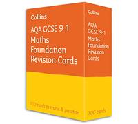 AQA GCSE 9-1 Maths Foundation Revision Cards – Ideal for 2026 and 2027 Exams – Collins