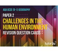 AQA GCSE Geography Revision Question Cards for Paper 2: for The 2025 and 2026 Exams (tutor2u AQA GCSE Geography)