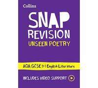 AQA Unseen Poetry Anthology Revision Guide: Ideal for the 2025 and 2026 Exams (Collins GCSE Grade 9-1 SNAP Revision)