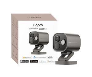 Aqara 4MP Camera Hub G5 Pro WiFi, True Color Night Vision Camera Outdoor, 2.4/5Ghz WiFi, HomeKit Secure Video, Thread Border Router, Local Detection, Thread/Zigbee, Supports Alexa, Google, Grey