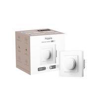 Aqara Dimmer Switch H2 EU - Thread/Zigbee Protocol, 2-in-1 Neutral, Single Switch, 200W, for dimmable LED/CFL/incandescent/Halogen/ELV Lights, Supports Apple Home, Alexa, Google and Matter, White
