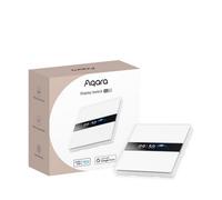 Aqara Display Switch V1 EU (4 Gang 2 Channel with Neutral), Smart Switch with LCD Display Screen, Supports Apple Home, Alexa and Google Home, SmartThings via Matter Bridge, Requires Aqara Zigbee Hub