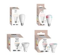 Aqara Thread/Zigbee Smart LED Light Bulb T2 GU10, Tunable White (2000K-9000K), RGB Color Changing Light Bulb with 16 Million Colors, 30W Equivalent, Matter, Works with HomeKit, Alexa, Google