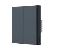 Aqara Intelligent Zigbee 3.0 Wall Switch without Neutral Double Button, Grey