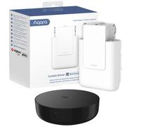 AQARA Smart Curtain Driver E1 Starter Kit with Aqara Smart Hub M2 - Rod, Black,White