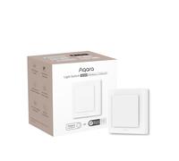 Aqara Smart Light Switch H2 EU (2-in-1 Neutral, 2 Gang 1 Channel), Thread/Zigbee Protocol, Wall Switch for Smart Home, Supports Apple Home, Alexa, Google and Home Assistant, Matter over Thread