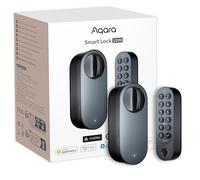 Aqara Serrure Connectée U200 avec Clavier à Empreinte Digitale, Matter sur Thread, Accès avec pple Home, Serrure Porte avec Batterie Rechargeable, Compatible Apple Home, Google Home, Alexa, Noir
