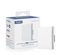 Aqara Smart Wall Switch H1 (No Neutral, Single Rocker), Requires Zigbee AQARA HUB, Remote Control Light Switch for Smart Home, Compatible with Amazon Alexa, Apple HomeKit, Google Assistant, IFTTT