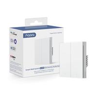 Aqara Smart Wall Switch H1 (with Neutral, Double Rocker), Requires Zigbee AQARA HUB, Remote Control Light Switch for Smart Home, Compatible with Alexa, Apple HomeKit, Google Assistant, IFTTT