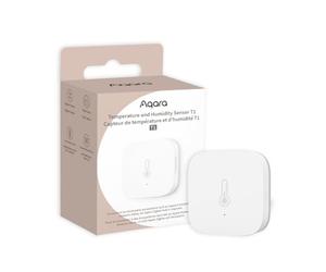 Aqara Temperature and Humidity Sensor T1, Smart Environmental Monitor, Real-Time Data, Zigbee-Compatible, Works with HomeKit, Alexa, and Google Assistant