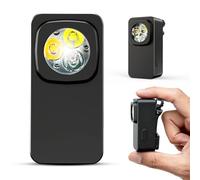 Aqash Clip on Torch Rechargeable 600 Lumens EDC Small Torch Magnetic Pocket Flashlight Waterproof Clip on LED Torch Light for Working, Running, Car Repair & Emergency - Black
