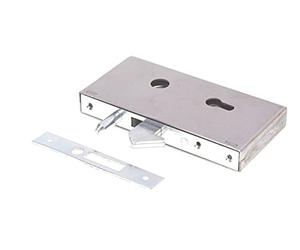 Aqbau® Hook Lock with Lock Case 72/60 for Sliding Door Mortice Lock Sliding Door Lock Sliding Door Lock Sliding Gates Hook Latch Lock Garden Gate Entrance Gate Metal Galvanised