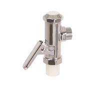Aqbau Pressure Flush Toilet 3/4 Inch Chrome-Plated - Brass Body, Automatic Nozzle Cleaning Needle, High-Quality Toilet Flush, Automatic Flush DN20 for Toilet