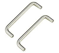 AQCDPJYU 2 Pcs Kitchen Cabinet Handles Silver Drawer Pulls 201 Solid Stainless Steel T Bar Brushed Nickel Handle Hardware for Cupboard Door Bathroom Furniture(224mm)