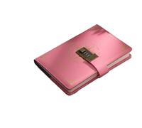 AQCDPJYU 200 Pages Cipher Password Book with Lock, Simple Literary Diary Notebook for Boys School Stationery(B6 Pink)