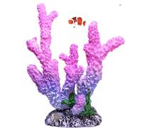 AQCDPJYU Aquarium Coral Decor, Craft Resin Plants Accessories Ideal for Fish Tank And Landscaping(A)