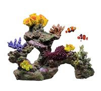 AQCDPJYU Artificial Aquarium Coral Reef Decorations, Premium Resin Fish Tank Plants Ornaments for Landscape(B)
