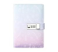 AQCDPJYU B6 Password Book with Lock, Simple Style Fresh Diary Hand Notebook(Blue Purple)