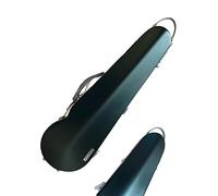 AQCDPJYU Violin Case, 1.6kg Ultra-Light Hard - Carbon Fiber & Aerospace Composite Material, Fits 3/4 & 4/4 Violins, Dark Color(Dark Green)