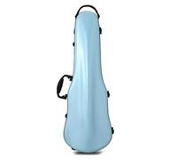 AQCDPJYU Violin Case, Lightweight High-end Compression-Resistant Backpack - Composite PC, Fits 4/4 & 3/4 Violins, Multiple Colors Optional(Sky Blue)