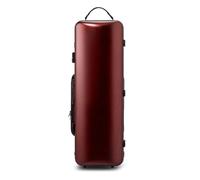 AQCDPJYU Violin Case, Lightweight High-end Compression-Resistant Backpack - Composite PC, Fits 4/4 & 3/4 Violins, Multiple Colors Optional(Frosted Wine Red)