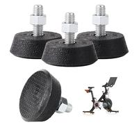 AQDD Replacement Excerise Bike Leveling Screw Foot Pads 3/8 in for peleton Bike Stabilizer Feet (Black 4)