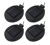 AQEENURA Solar Lantern Light Replacement Top ,LED Solar Panel Lantern Lid Lights Replacement Part for Outdoor Flower DIY Solar Flower Lights Garden Patio Decor (4PCS)