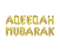 Aqeeqah Mubarak Foil Balloons - Gold
