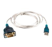 aqeJBSjhc USB To DB9 RS232 Serial Adapter 9 Pin Male To COM Port FTDI Chip Computer PC Converter Support Win10 Win8 Win7 Vista