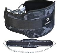 AQF Dip Belt with 36" Steel Chain, Neoprene Padded Back Support Weight Belt | Gym Lifting Belt for Powerlifting, Bodybuilding, Exercise, Fitness & Pull ups Workout