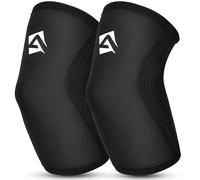 AQF Elbow Sleeves - 5mm & 7mm Neoprene Compression Support for Weightlifting, Powerlifting, Gym & Strength Training - Sold as a Pair - Unisex for Men & Women