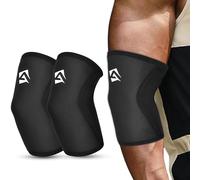 AQF Elbow Sleeves - 5mm & 7mm Neoprene Compression Support for Weightlifting, Powerlifting, Gym & Strength Training - Sold as a Pair - Unisex for Men & Women