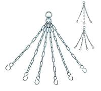 AQF Heavy Duty Boxing Punch Bag Iron 6 Panel Chains Wall Mount Punching MMA Training Hanger (6 Strand)