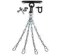 AQF Heavy Duty Boxing Punch Bag Iron Hook 4 Panel Chains Wall Mount Punching MMA