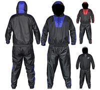 AQF Heavy Duty Sauna Sweat Track Suit Weight Reduction Slimming Boxing Gym Belt Multi Colour (Blue, 3X-Large)