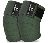 AQF Knee Wraps Weight Lifting Bandage - IPL and USPA Approved Gym Knee Support - Heavy Duty 78” Elasticated Support Straps Guard Powerlifting, Squatting (Pair)