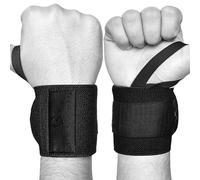 AQF Power Weight Lifting Wrist Wraps Supports Gym Training Fist Straps - Sold as Pair & One Size Fits All