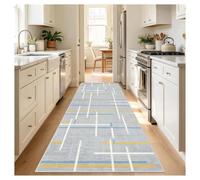 AQFYGDJVPNSL Corridor Runner 50 x 130 cm Non-Slip Washable Soft | Long corridor runner with 50 x 130 cm, non-slip, washable, soft for hallway, kitchen, entrance, bedroom (120 x 300 cm)