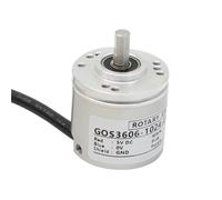 AQHYEBNSR 1Pcs Incremental Optical Rotary Encoder DBS36E-S3 GOS3606 4.5V-30V NPN 5/8PIN 36MM Diameter 6mm Bore 1-2500PPR(1024ppr,P-GOS3606-J 5PIN)