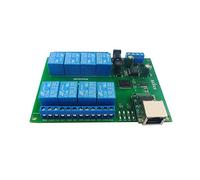 AQHYEBNSR 8Ch Network Ethernet RS485 Multifunction Relay Module Modbus Slave RTU TCP/IP UART Switch Board for Industrial Control