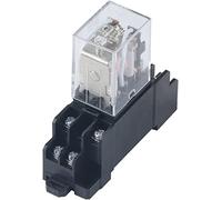 AQHYEBNSR Relay 1Set Power Coil General Purpose LY2 DPDT DC12v/24v AC 110v/220v Switch with Socket Base(220V VAC)