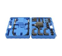 AQIFAND 24PCS Diesel Injector Puller with 19 Adapters, 3 Hooks & Hammer | 37x11x27cm Pneumatic Injector Puller Set with Plastic Carrying Case, 5-8 Bar, Diesel Injector Removal Tool for Workshop