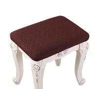 AQIGR 2/4 Pack Elastic Rectangle Bar Stool Covers Stretch Vanity Stool Cover Jacquard Chair Seat Slipcovers Counter Stool Cover Saddle Seat Covers Washable for Wooden Metal Bench
