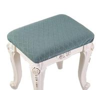 AQIGR 2/4 Pack Elastic Rectangle Bar Stool Covers Stretch Vanity Stool Cover Jacquard Chair Seat Slipcovers Counter Stool Cover Saddle Seat Covers Washable for Wooden Metal Bench